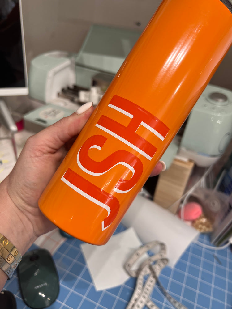 Personalized Skinny Tumbler with Straw β Custom Monogram | Multiple Colors