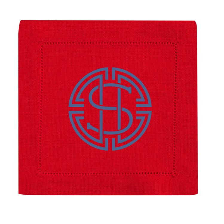 Personalized Linen Cocktail Napkins