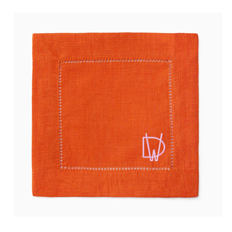 Personalized Linen Cocktail Napkins