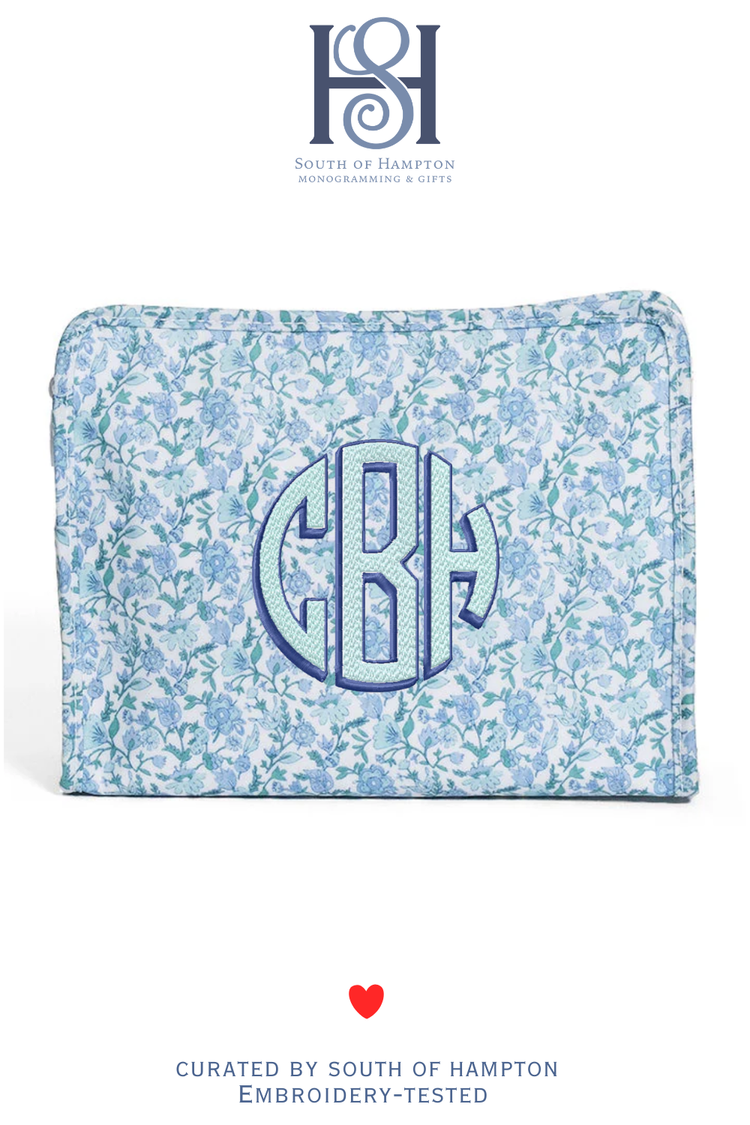 Personalized Roadie Pouch | Monogrammed Travel & Cosmetic Bag