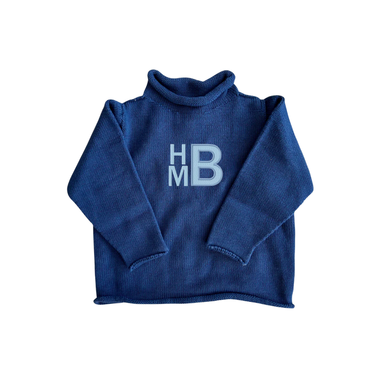 Children's Cotton Roll Neck Sweater