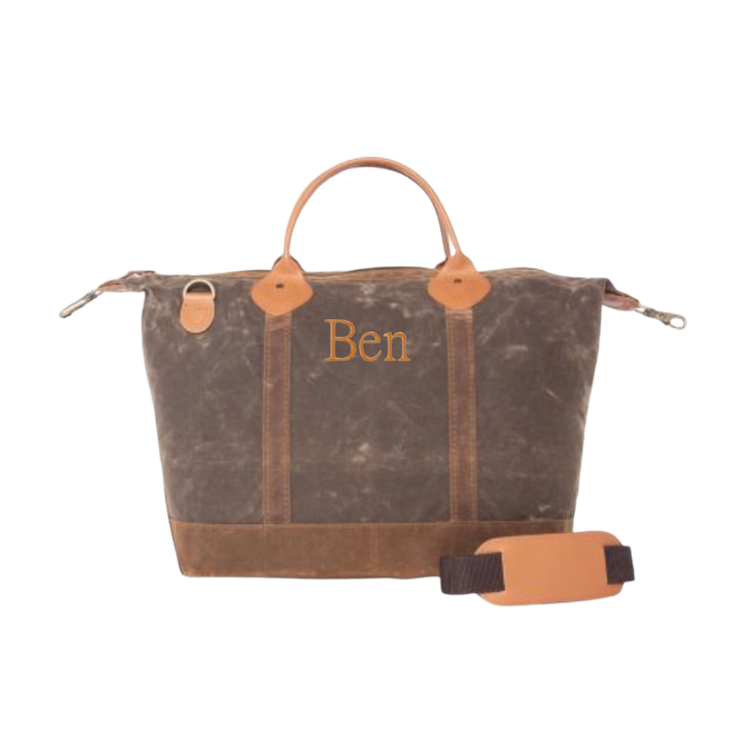 Waxed Canvas Weekender Bag