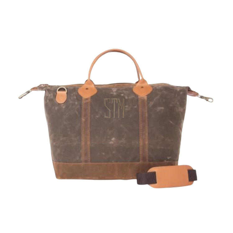 Waxed Canvas Weekender Bag