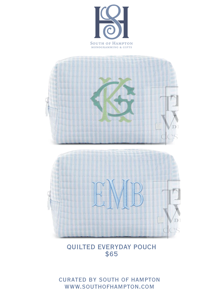 Personalized Quilted Everyday Pouch