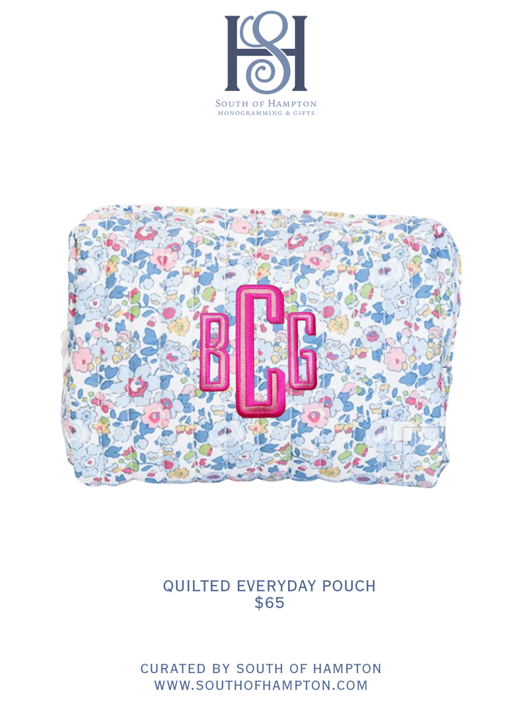 Personalized Quilted Everyday Pouch