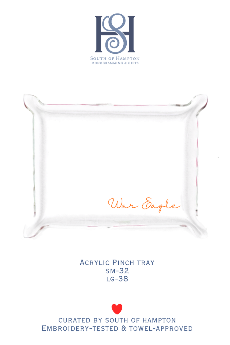 Personalized Acrylic Pinch Tray