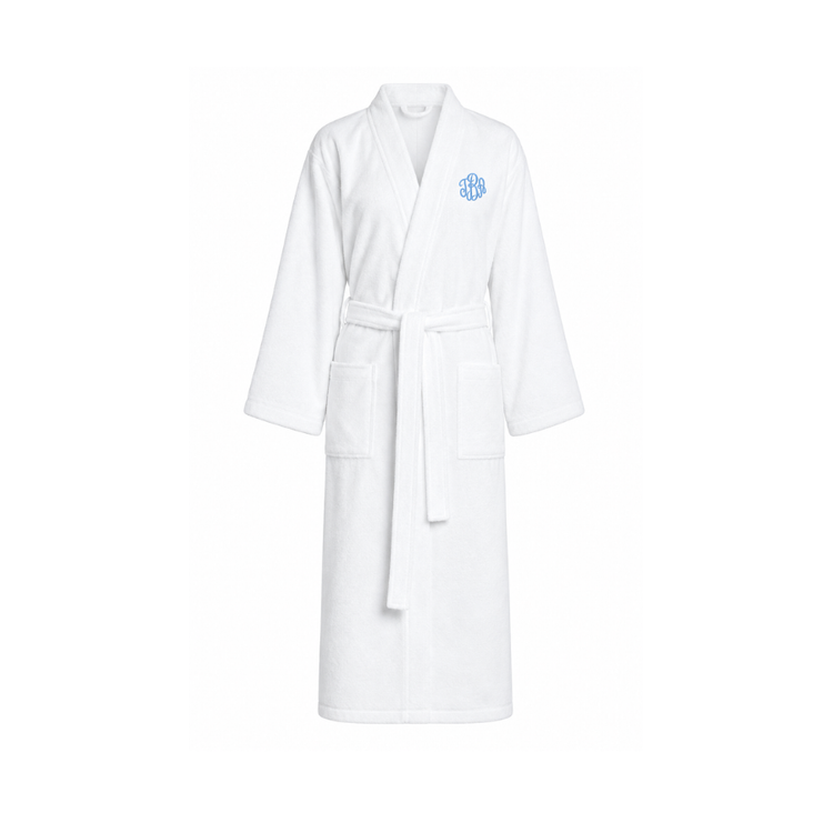 White Terry Cotton Bathrobe