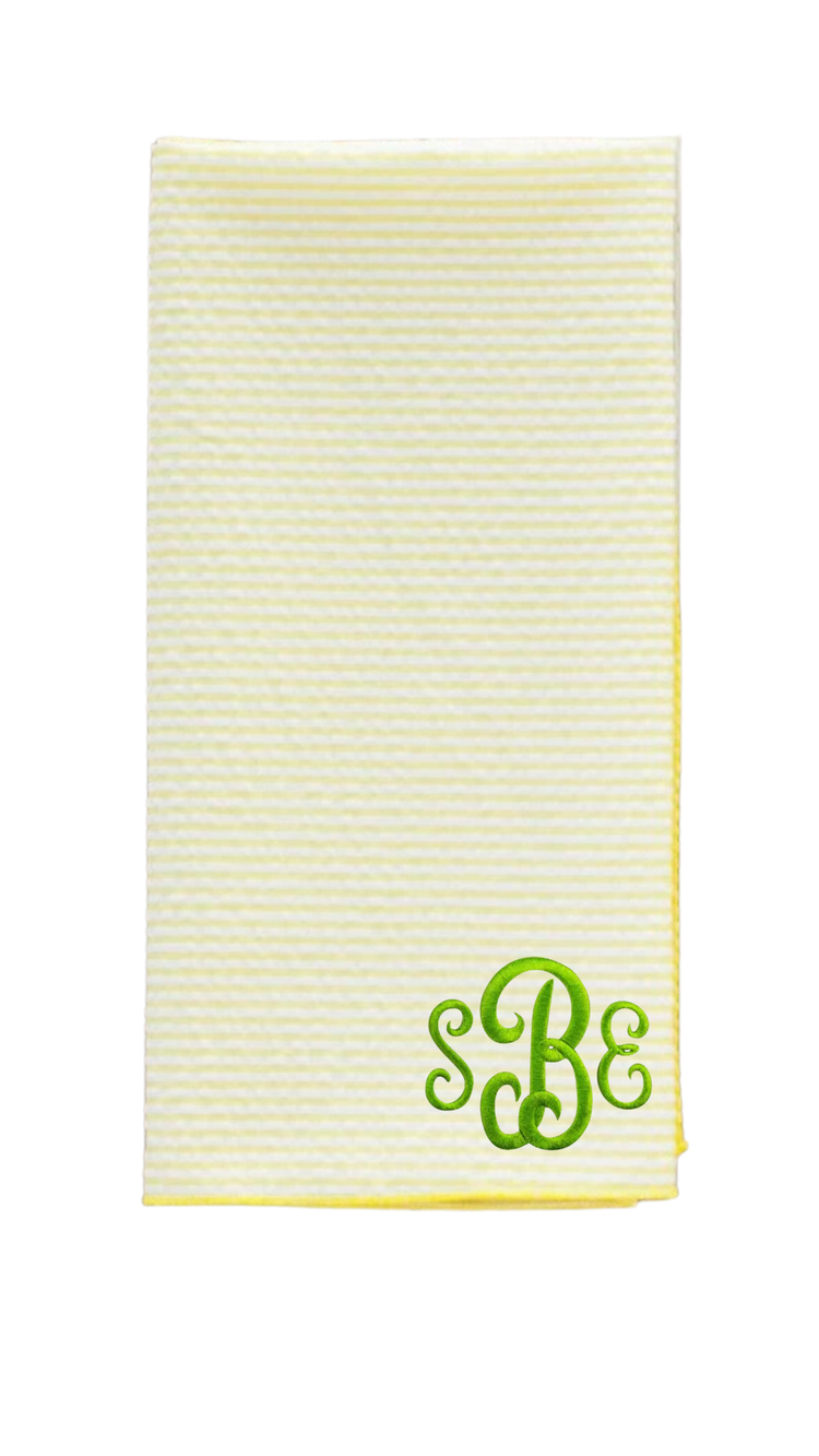 Personalized Seersucker Everyday Napkins