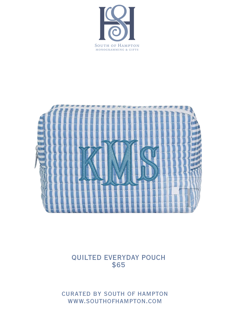 Personalized Quilted Everyday Pouch