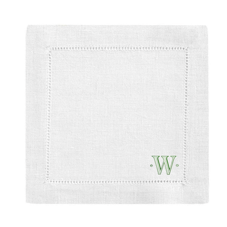 Personalized Linen Cocktail Napkins