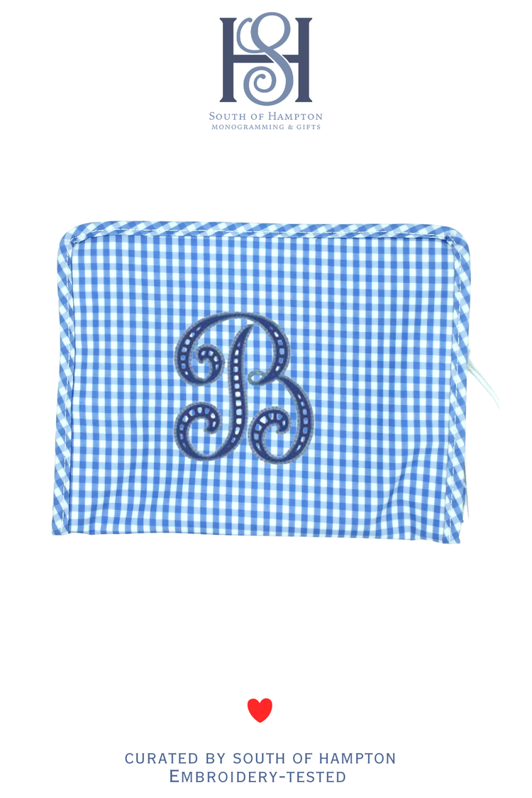 Personalized Roadie Pouch | Monogrammed Travel & Cosmetic Bag