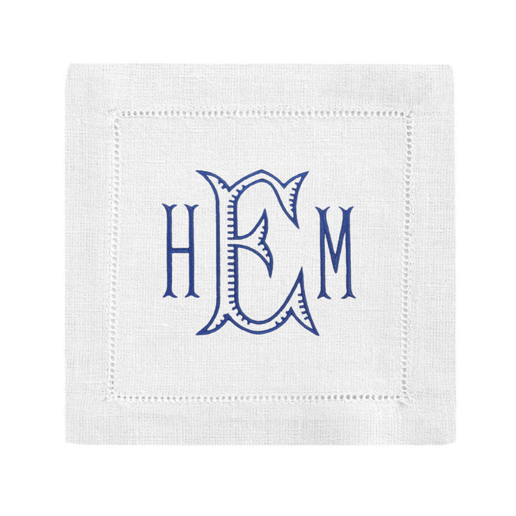 Personalized Linen Cocktail Napkins
