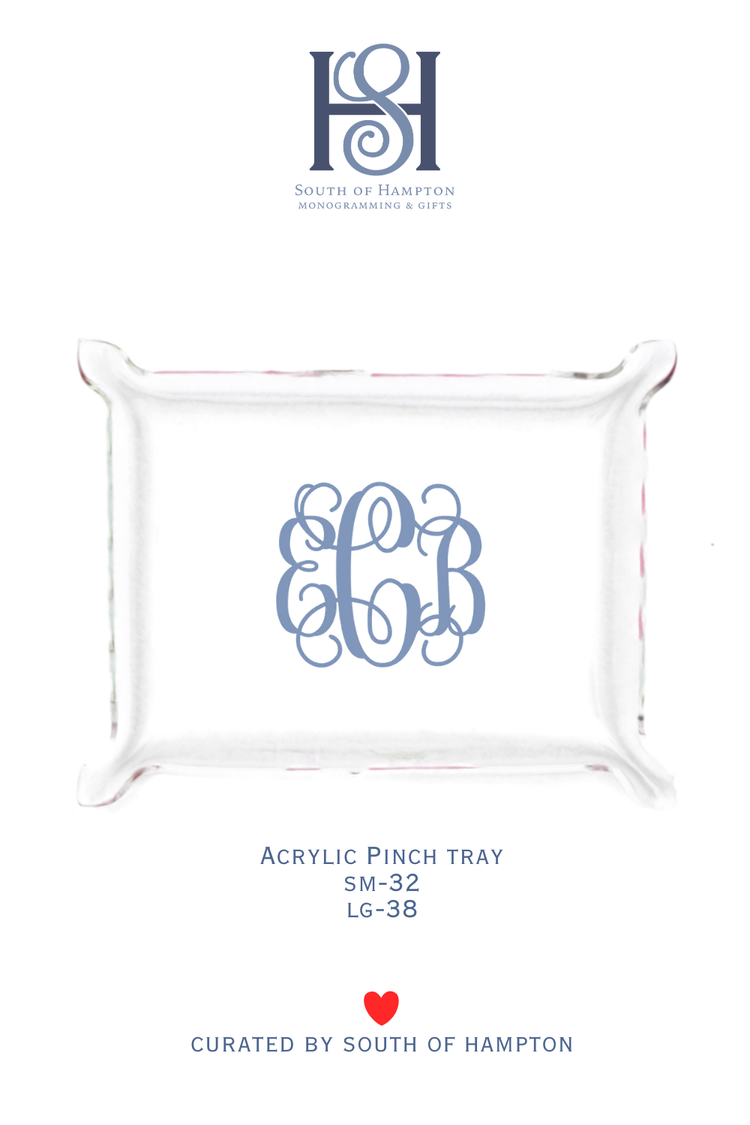 Personalized Acrylic Pinch Tray