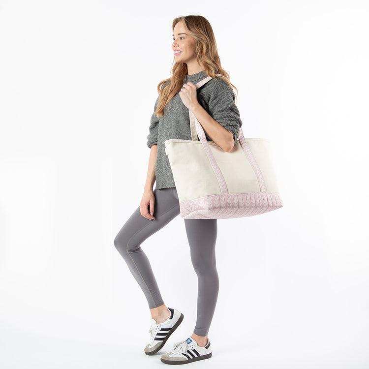 Block Print Boat Tote
