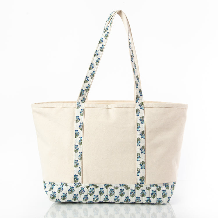Block Print Boat Tote