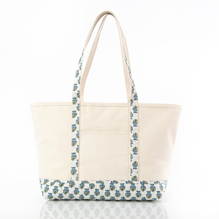 Block Print Boat Tote