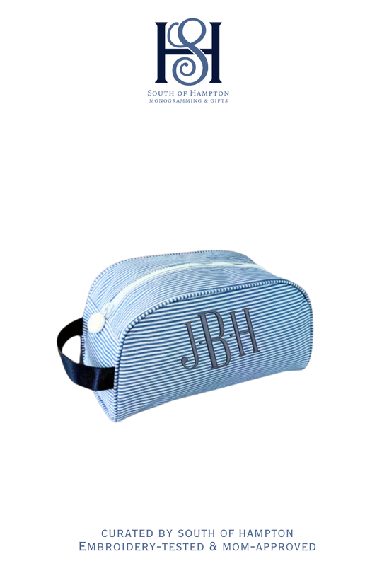 Personalized Wipeable Seersucker Traveler