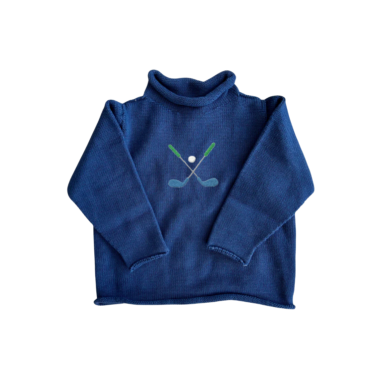Children's Cotton Roll Neck Sweater