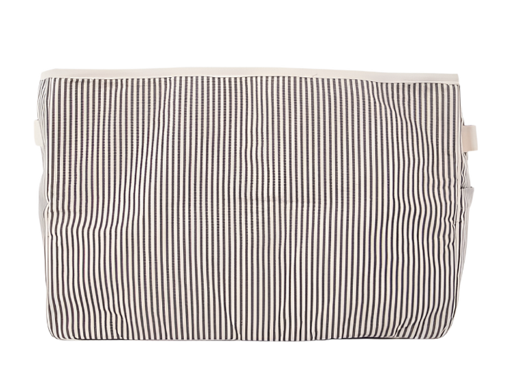 French Stripe Storage Bin