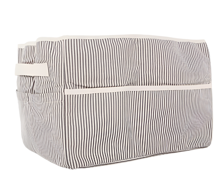 French Stripe Storage Bin