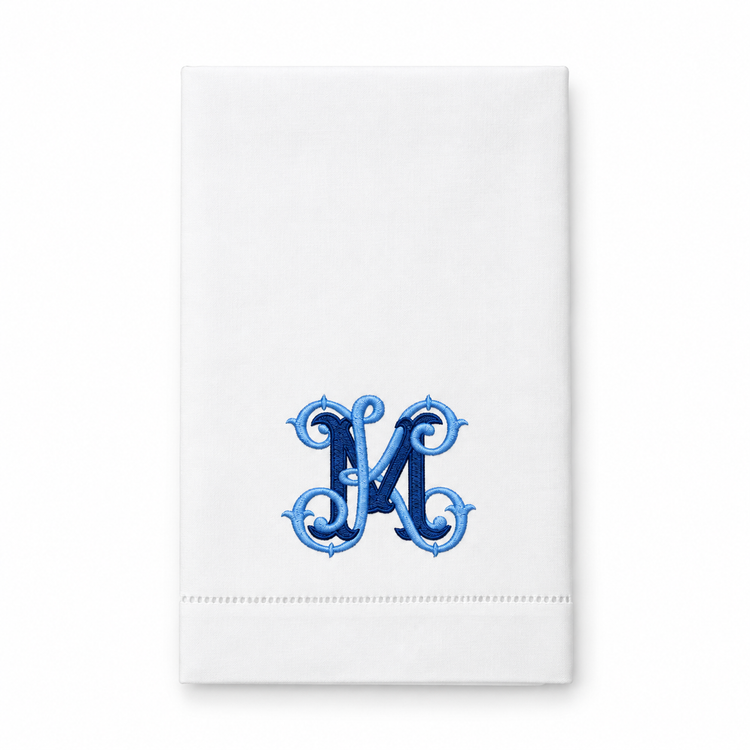 Monogrammed Linen Hand Towel