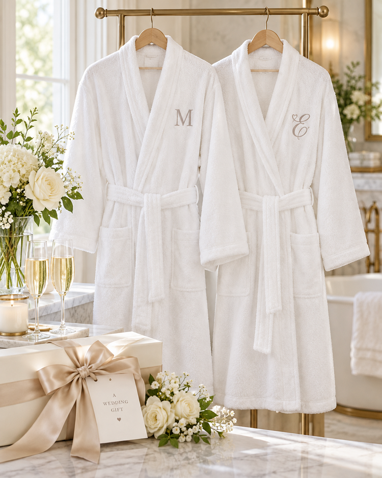White Terry Cotton Bathrobe