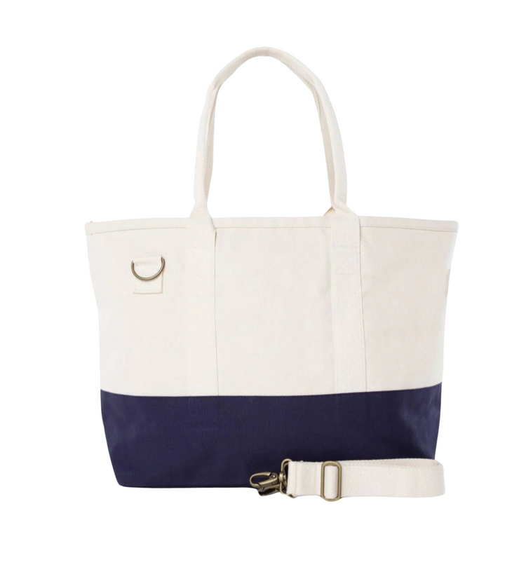 Color Block Boat Tote