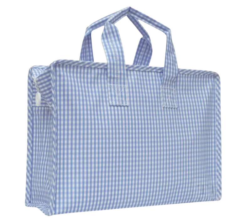 TRVL Gingham "Overnight" Tote