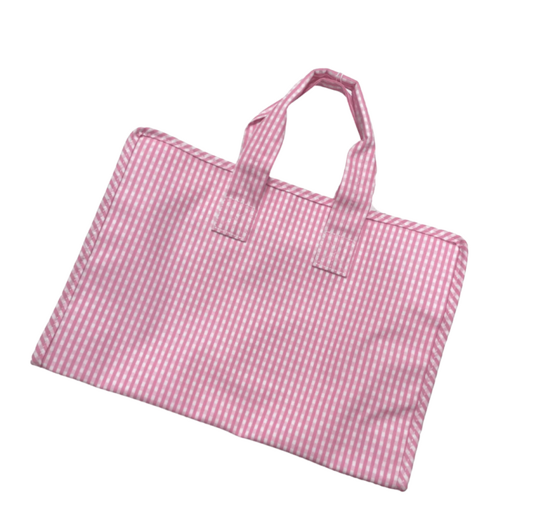 TRVL Gingham "Overnight" Tote