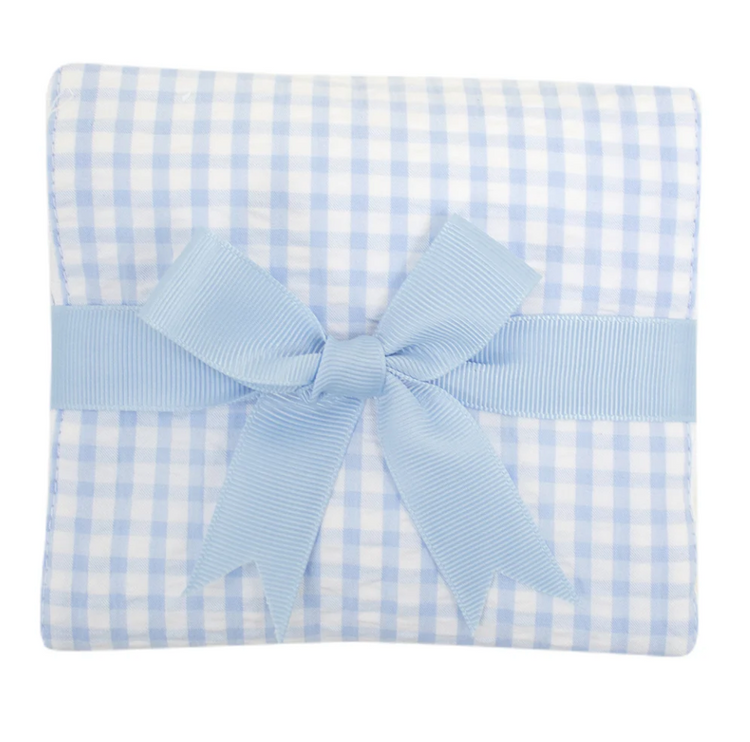 Seersucker Check Fabric Burp Cloth