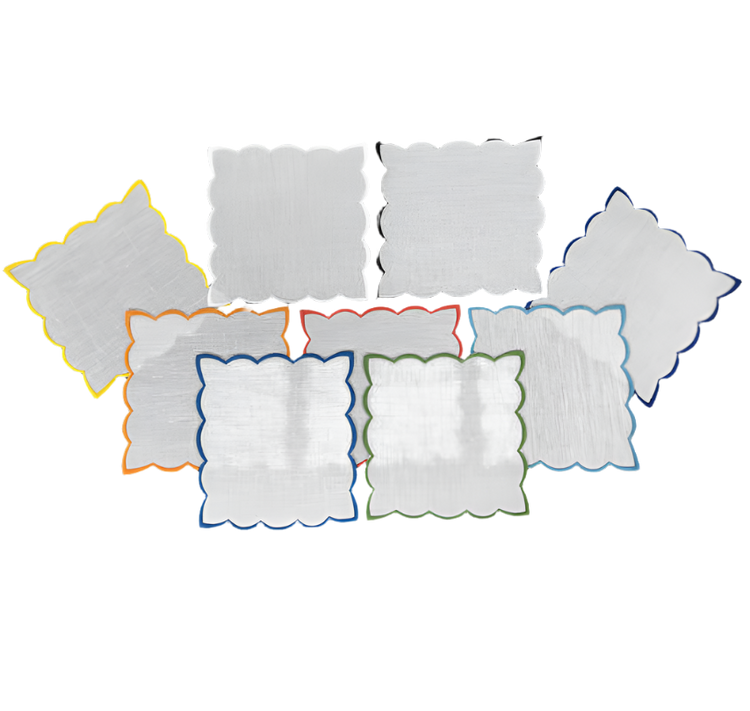 Scallopped Cocktail Napkins
