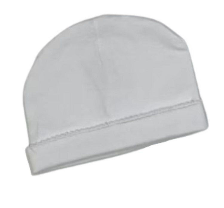 Baby Hat with Picot Trim