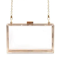 Personalized Clear Stadium Purse | Monogram Acrylic Clutch | Game Day & Concert Bag