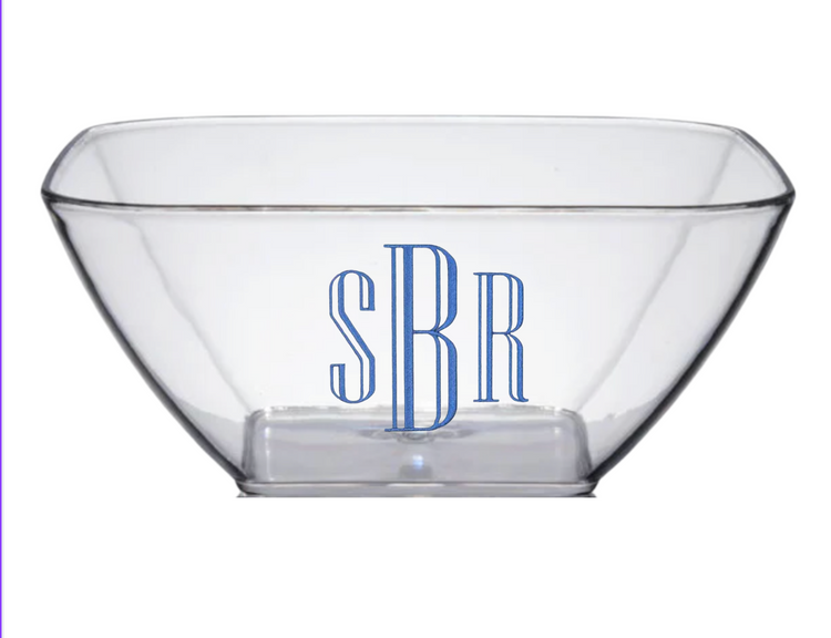 Acrylic Square Salad Bowl