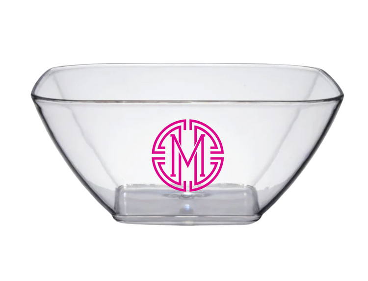 Acrylic Square Salad Bowl