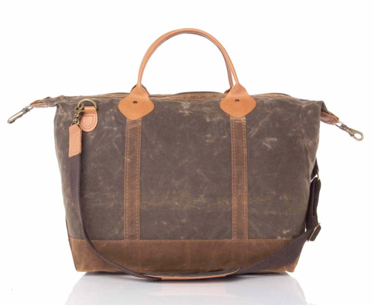 Waxed Canvas Weekender Bag