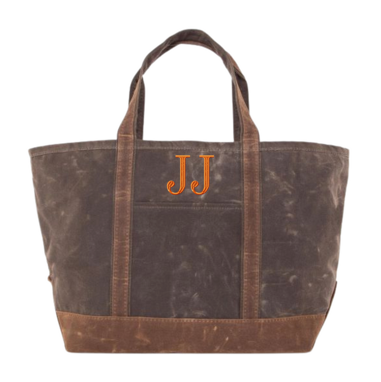 Waxed Large Canvas Tote