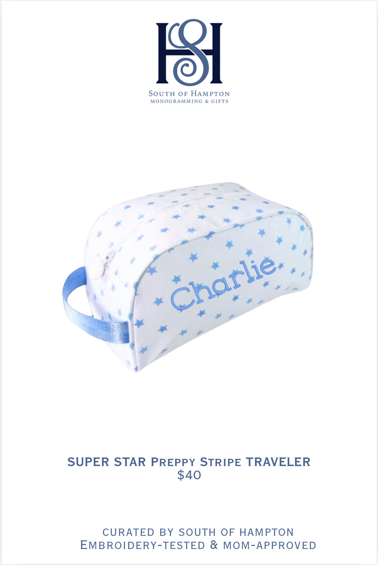 Personalized Wipeable Seersucker Traveler