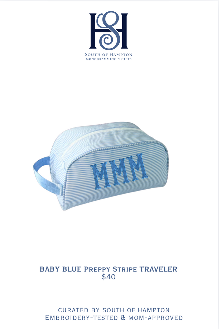 Personalized Wipeable Seersucker Traveler