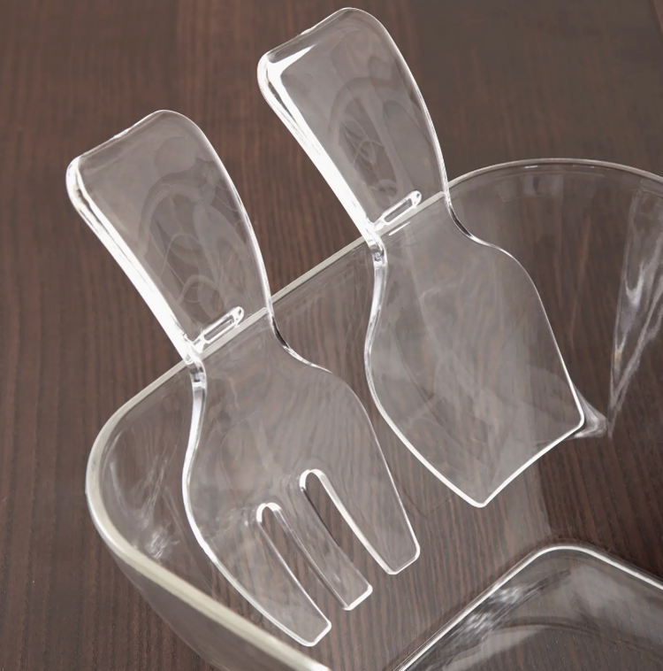 Personalized Square Salad Bowl + Servers