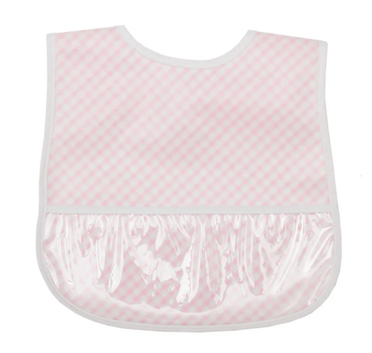 Gingham Wipeable Bib