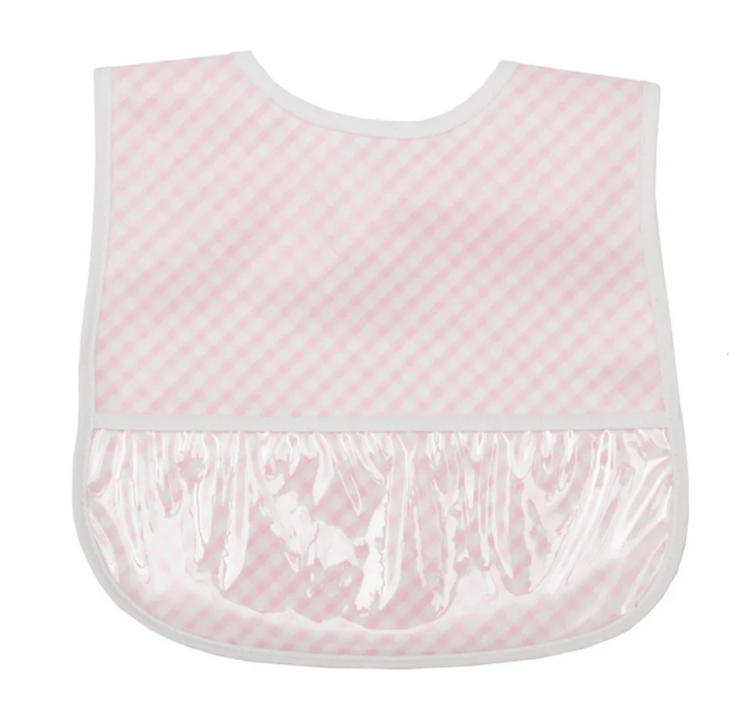 Gingham Wipeable Bib