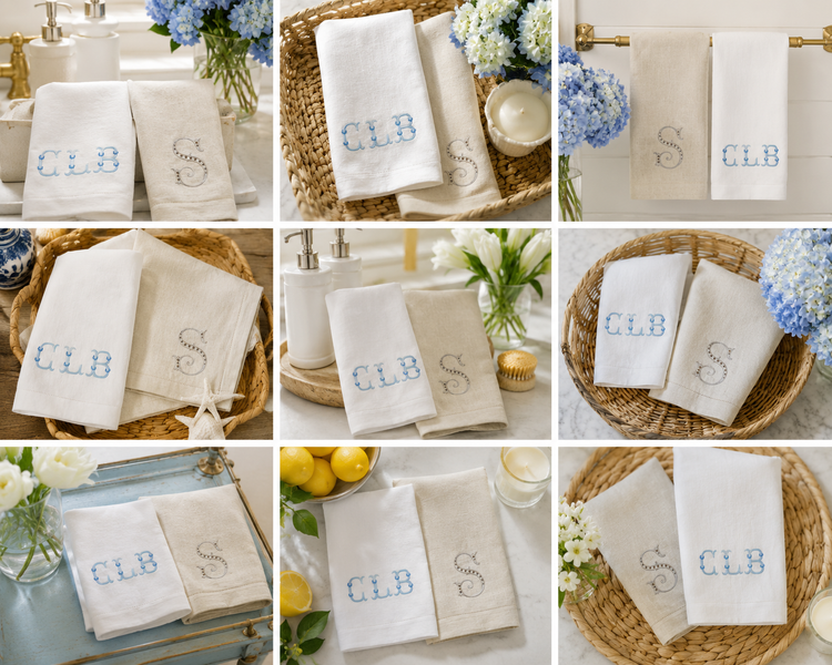 Personalized Linen Hand Towel