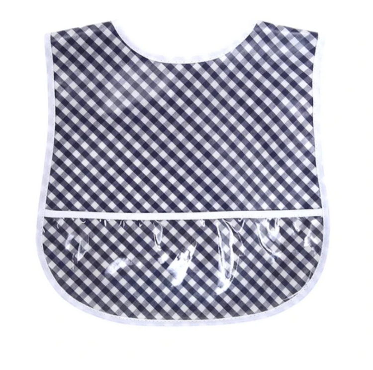 Gingham Wipeable Bib