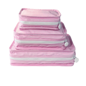 pink stripe stacking set