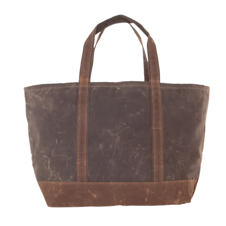 Waxed Large Canvas Tote