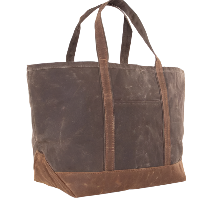Waxed Large Canvas Tote