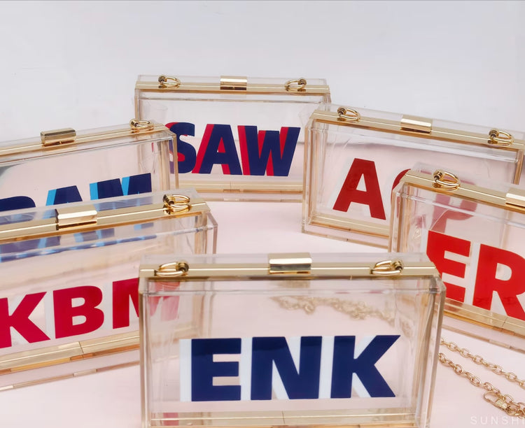 ACRYLIC BOX CLUTCH - South of Hampton