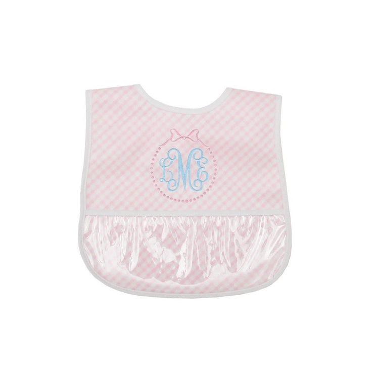 Gingham Wipeable Bib - South of Hampton