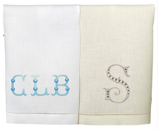 GUEST Towels (Set of 2/Monogrammed) - South of Hampton